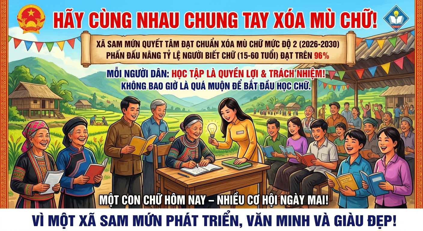 Chung tay xóa mù chữ – Mở cửa tri thức, kiến tạo tương lai