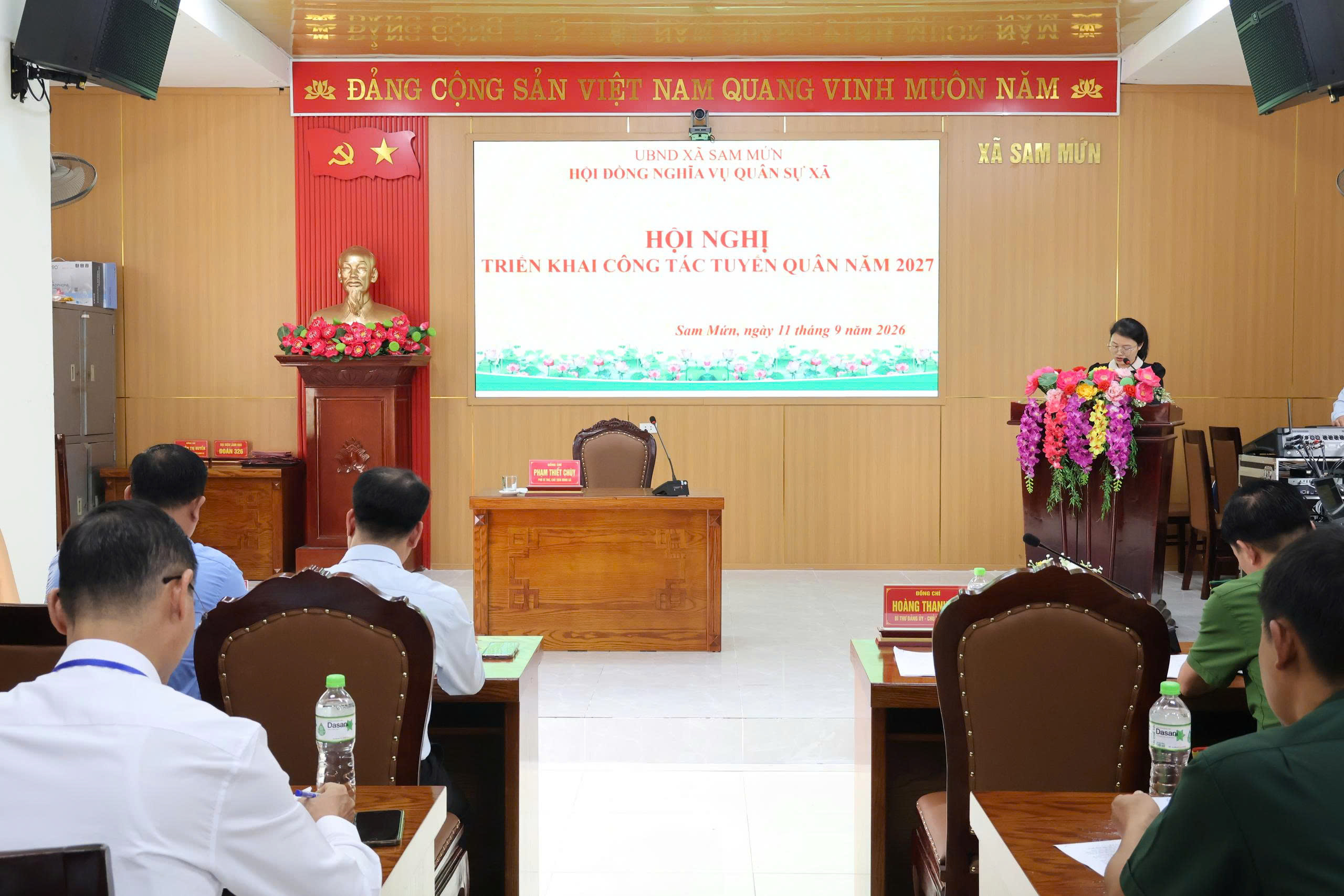 Xã Sam Mứn triển khai công tác tuyển chọn và gọi công dân nhập ngũ năm 2027