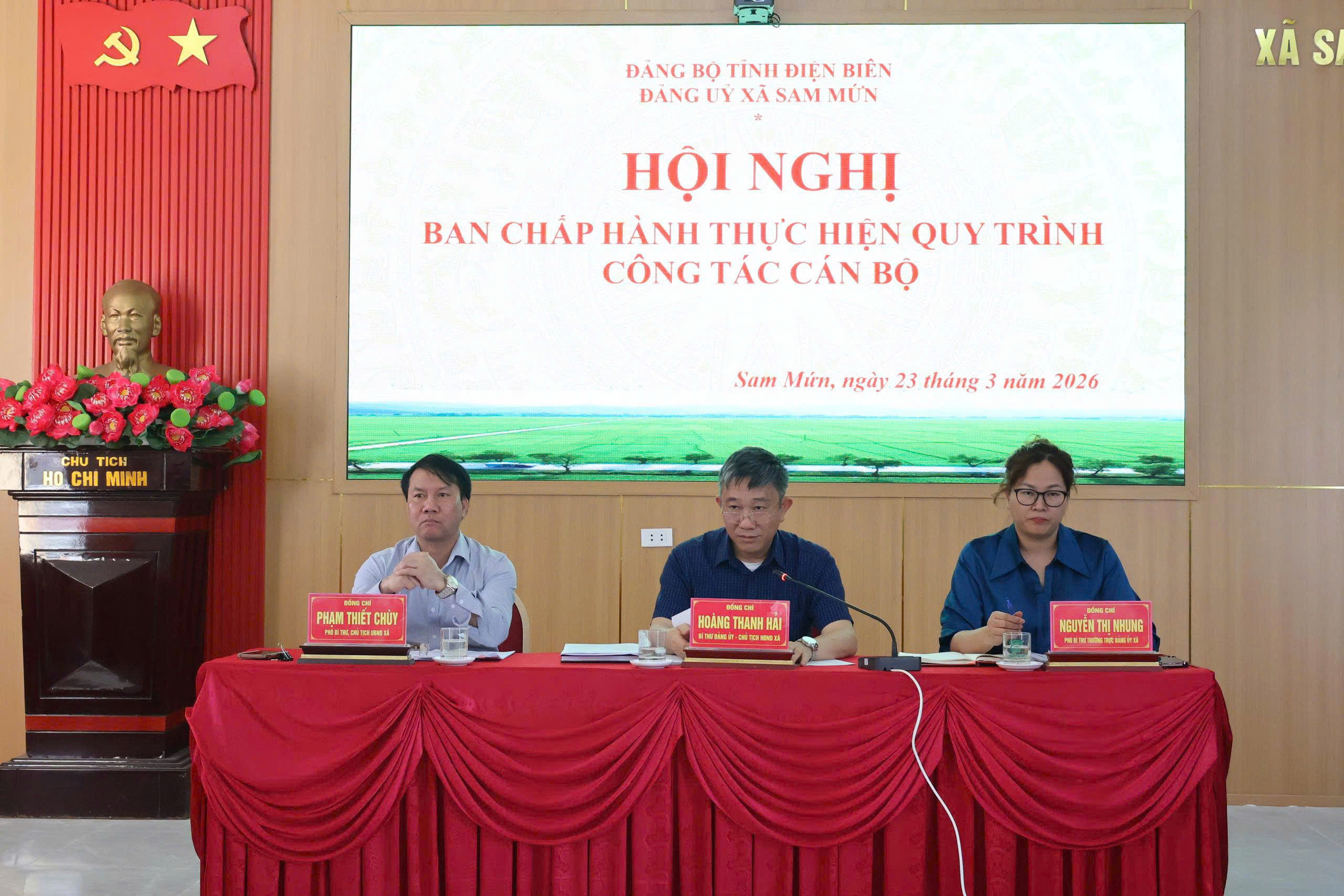 Đảng ủy xã Sam Mứn tổ chức các hội nghị về công tác