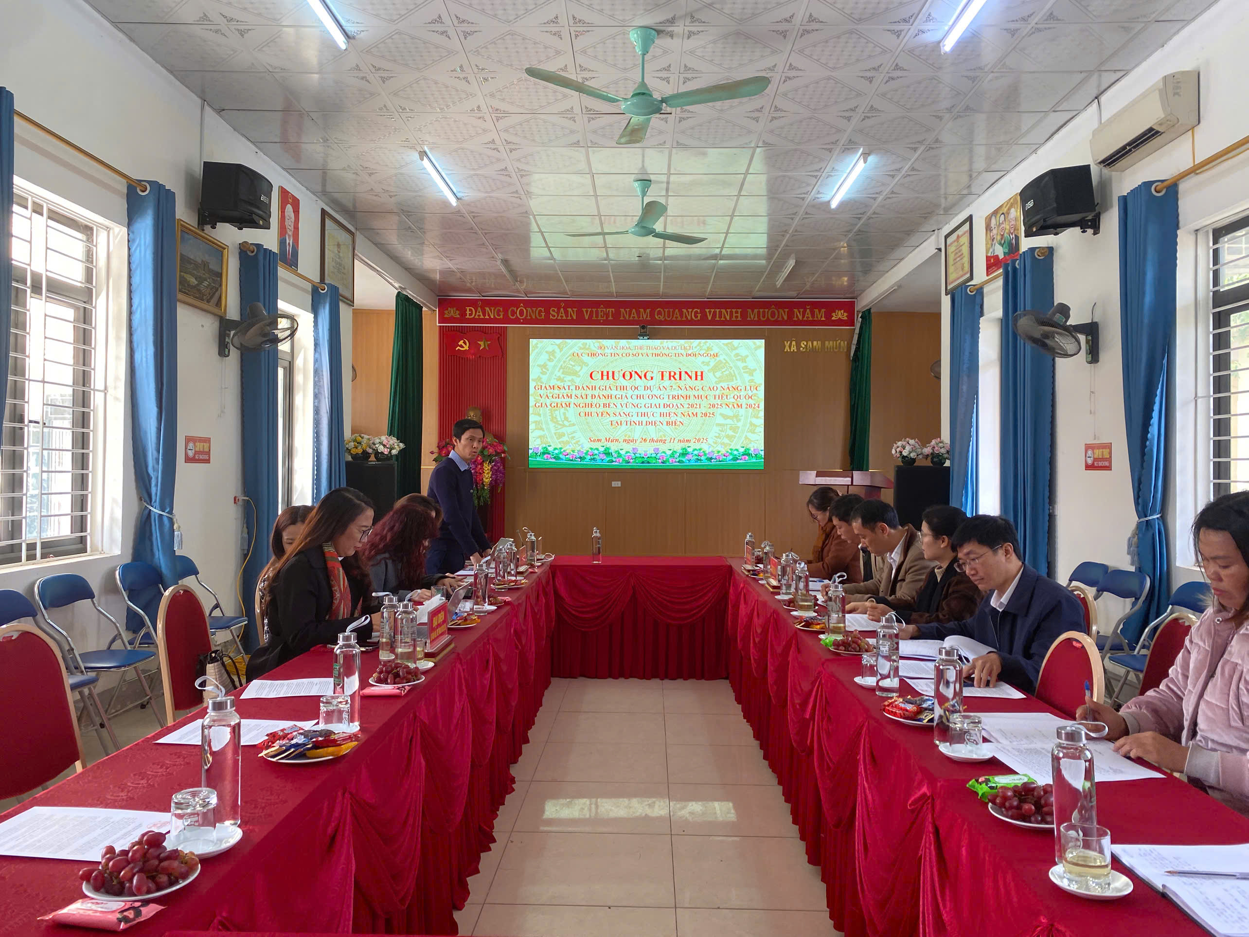 Xã Sam Mứn làm việc với đoàn giám sát của Cục Thông tin tuyên truyền – Thông tin đối ngoại – Bộ Văn hóa, Thể thao và Du lịch