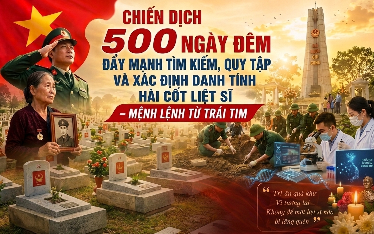 Hưởng ứng chiến dịch 500 ngày đêm tìm kiếm, quy tập và xác định danh tính hài cốt liệt sĩ