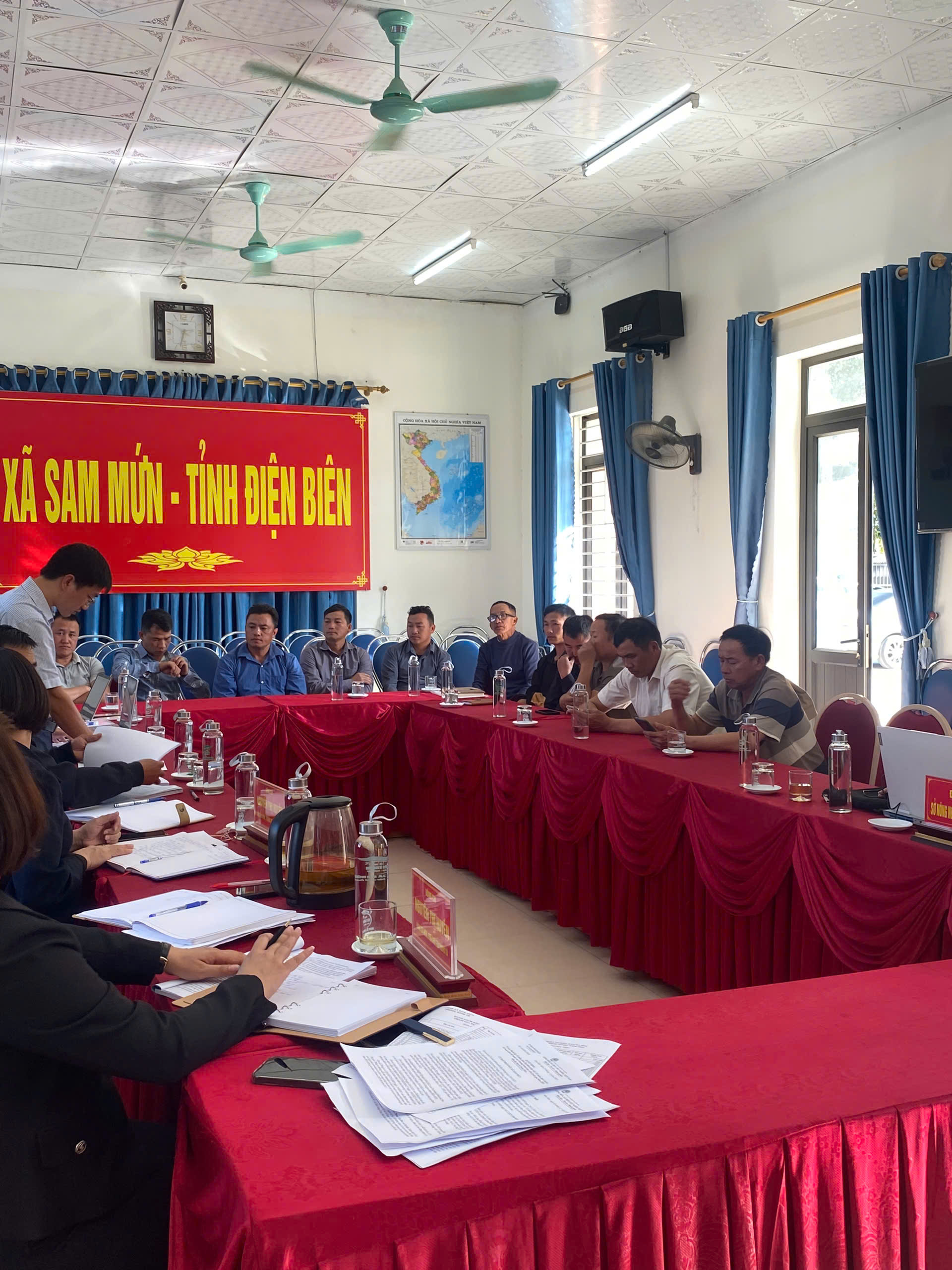 Xã Sam Mứn họp thẩm định Dự án, kế hoạch liên kết   thuộc Chương trình mục tiêu Quốc gia năm 2025 trên địa bàn  