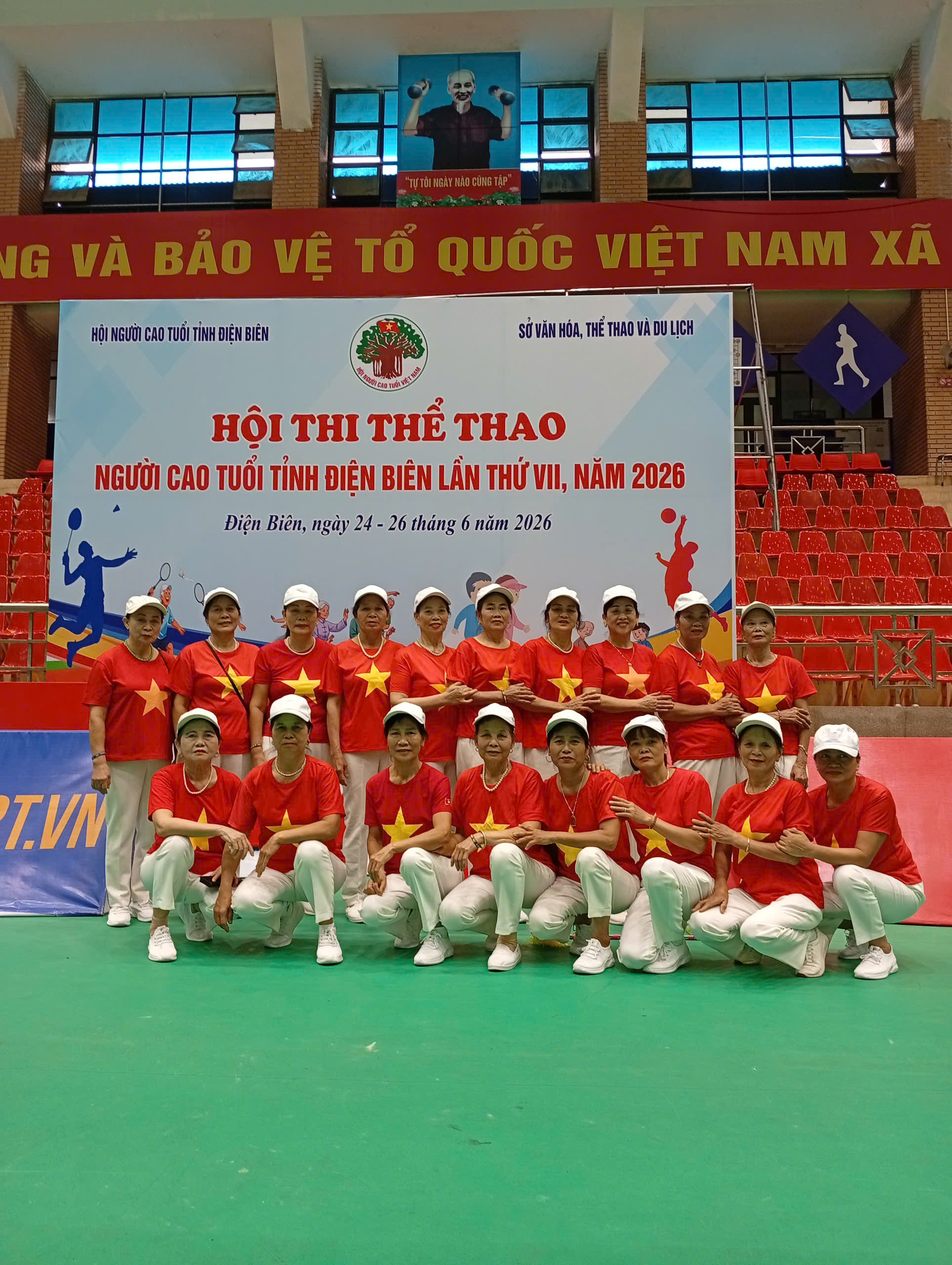Đội tuyển người cao tuổi xã Sam Mứn tham gia Hội thi thể thao người cao tuổi tỉnh Điện Biên lần thứ VII, năm 2026
