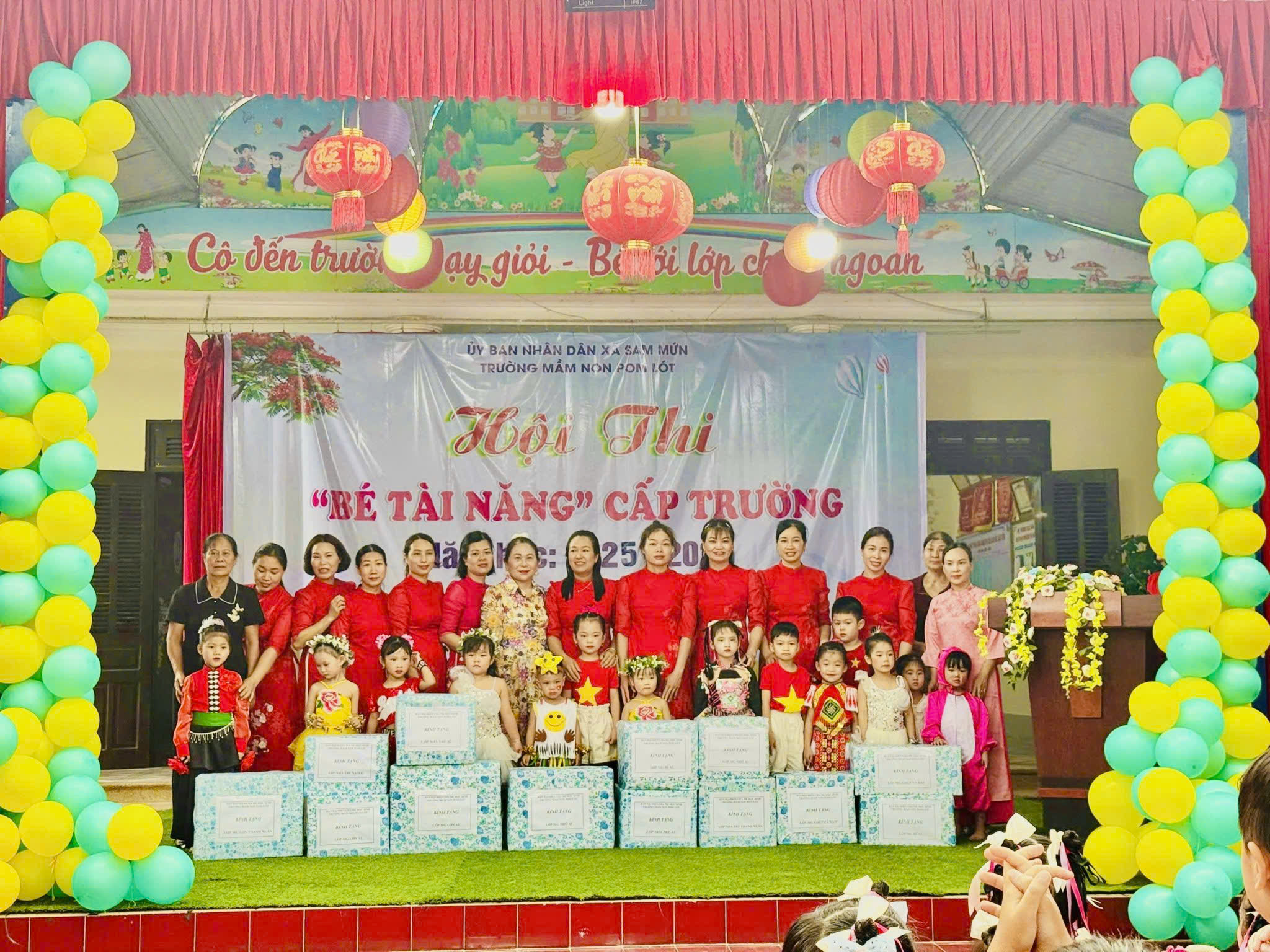 Trường Mầm non Pom Lót tổ chức hội thi "Bé tài năng" Năm học 2025 – 2026 
