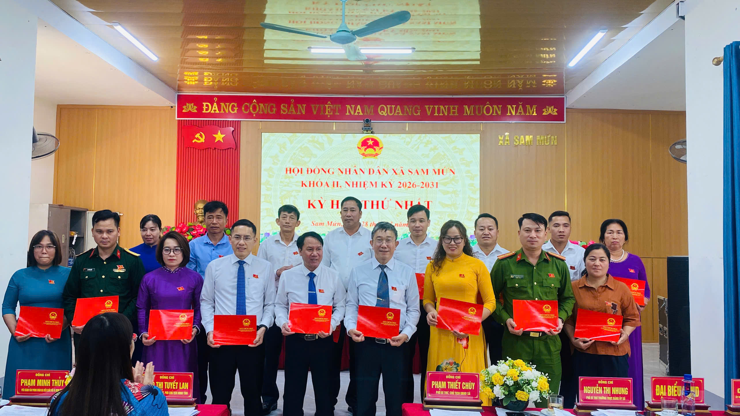 Hội đồng nhân dân xã Sam Mứn nhiệm kỳ 2026 – 2031 tổ chức kỳ họp thứ nhất