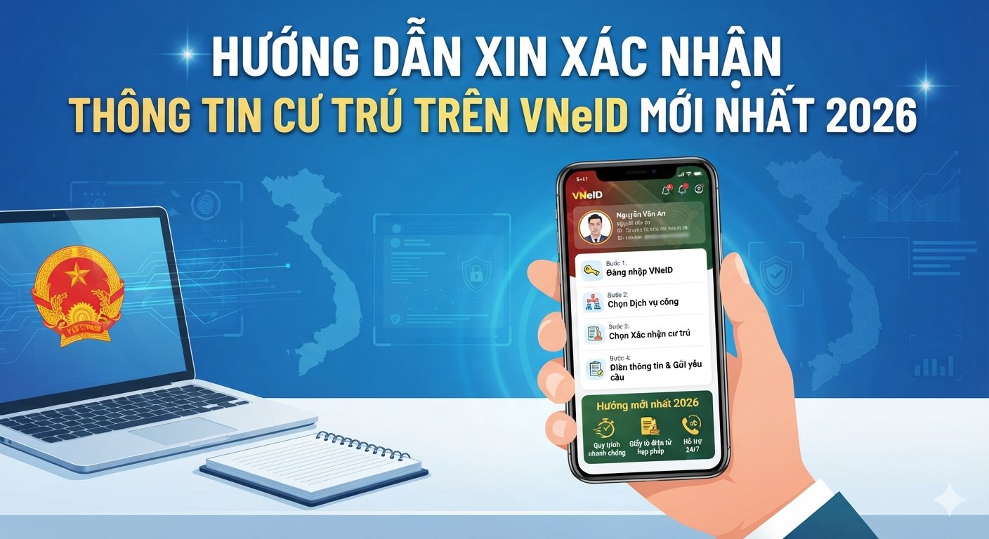 Hướng dẫn xin xác nhận thông tin cư trú trên VNeID mới nhất 2026