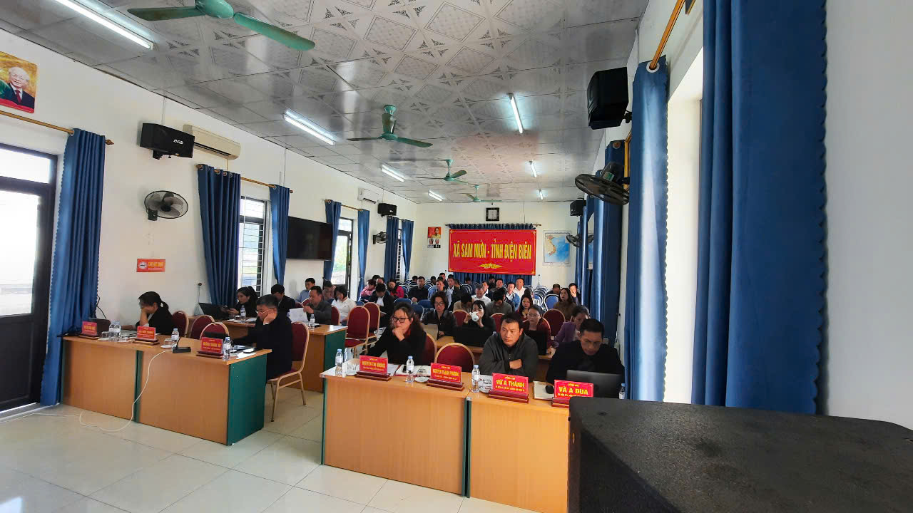 Xã Sam Mứn tham dự Hội nghị quán triệt công tác  bầu cử đại biểu Quốc hội và HĐND các cấp