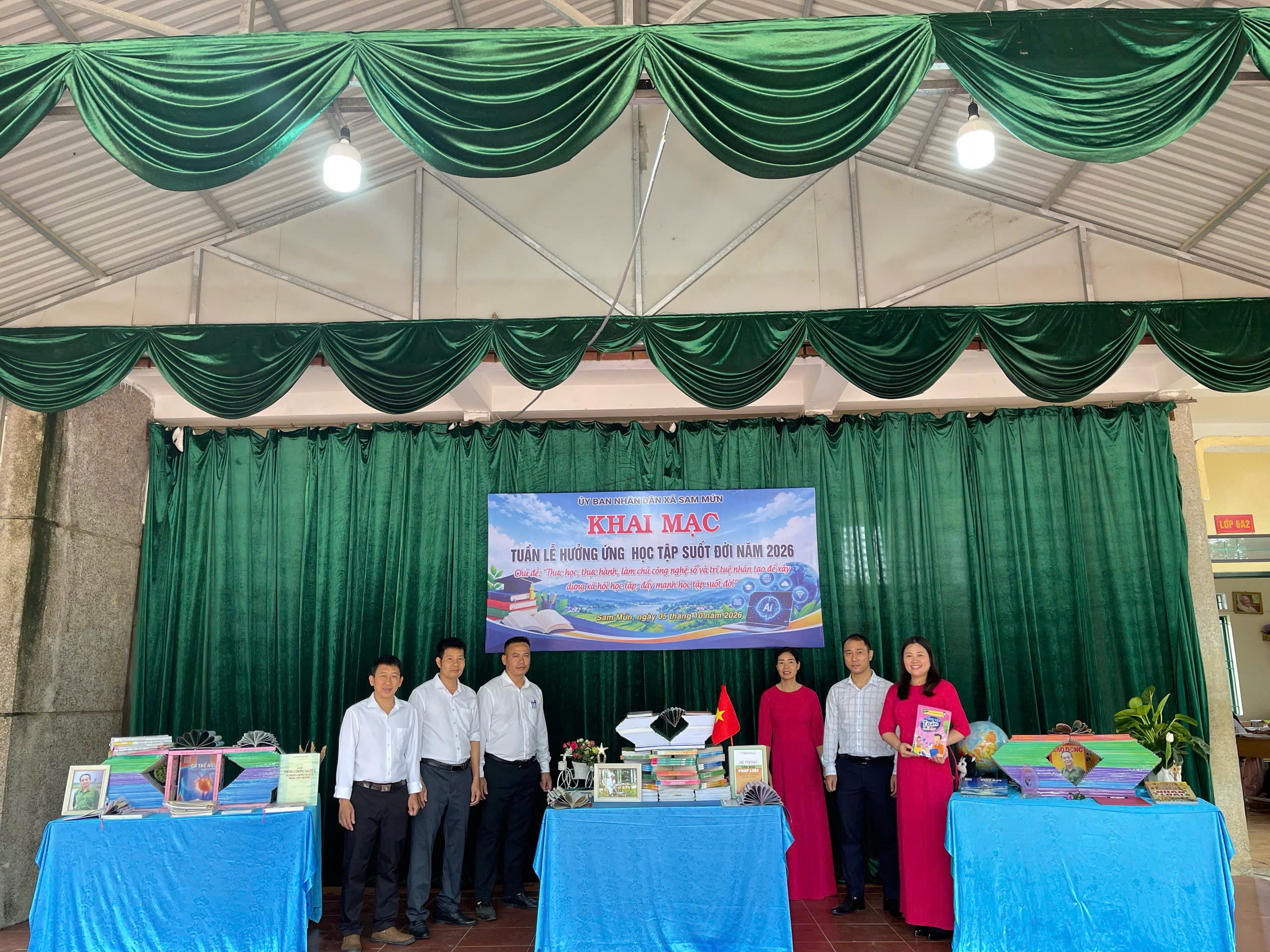 UBND xã Sam Mứn tổ chức thành công lễ khai mạc Tuần lễ hưởng ứng học tập suốt đời năm 2026 với chủ đề “Thực học, thực hành, làm chủ công nghệ số và trí tuệ nhân tạo để xây dựng xã hội học tập, đẩy mạnh học tập suốt đời”